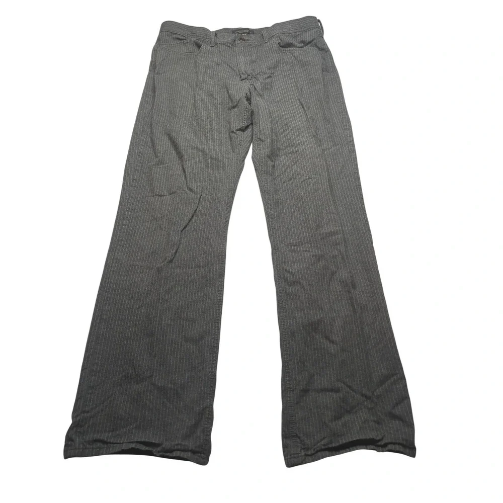 Banana Republic Mens Gray Straight Dress Pants 34x32 Dark Academia Y2K Cotton